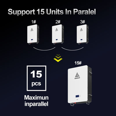Bateria híbrida Powerwall Lifepo4 Home Bateria 48V 200ah 10Kwh 51.2v 300ah Baterias de íons de lítio com WIFI