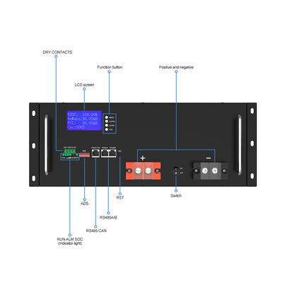 Acessível 10kwh 15kwh 30kwh 40kwh 50kwh Bateria de armazenamento de energia montada em rack