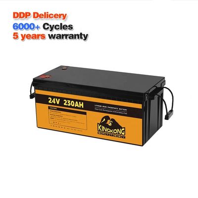 24V 50Ah 60Ah 100Ah 200Ah 230Ah 300Ah 400Ah 460Ah Bateria de Lítio de Ferro LifePo4 com BMS