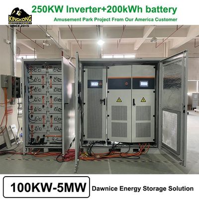 200kw 300kw 200kwh 500kw Bateria solar 150kw 6m Cabo fotovoltaico Sistema de armazenamento de energia híbrida