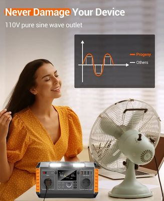 Soluções portáteis alimentadas por painéis solares com bateria de íons de lítio de 520WH com controlador MPPT