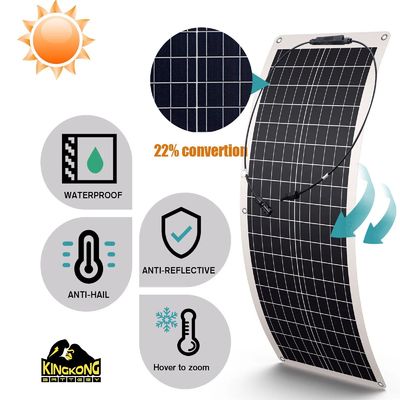 OEM Painel Solar Flexível 200W Dimensões do painel 1590x710x2mm 100W 210W 310W 410W 525W