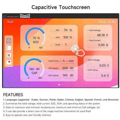 Bateria solar Lifepo4 48V 100Ah 200Ah 280Ah