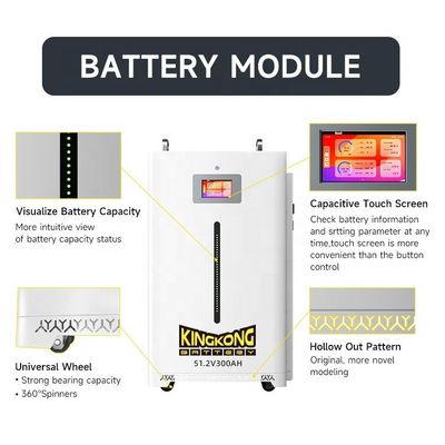 Solar Lifepo4 Bateria 48V Baterias de íon de lítio 48V 100Ah 200Ah 280Ah 300Ah 312Ah Armazenamento de energia doméstica Bateria portátil de parede