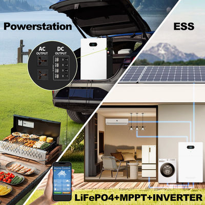 Banco de estação de energia All In One Inverter híbrido off-grid AC 5kw 10kw 15kw 20kw Solar Li-FePO4 Sistema de bateria de armazenamento de energia