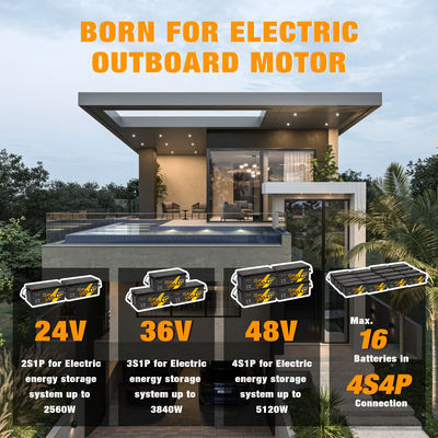 12V 12.8V 24V 48V Volt 100Ah 120Ah 200Ah 300Ah 400Ah Recarregável Lifepo4 Deep Cycle Li Lithium Ion Battery Pack Selado