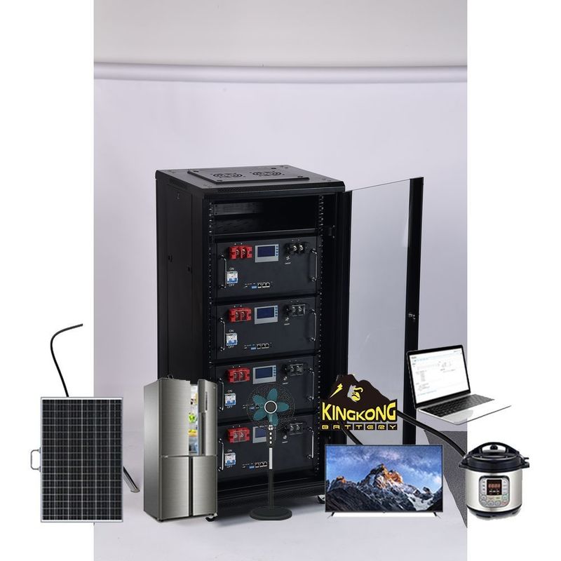 Pacote de bateria solar de iões de lítio de 48 V 200 AH para armazenamento de energia no rack do servidor
