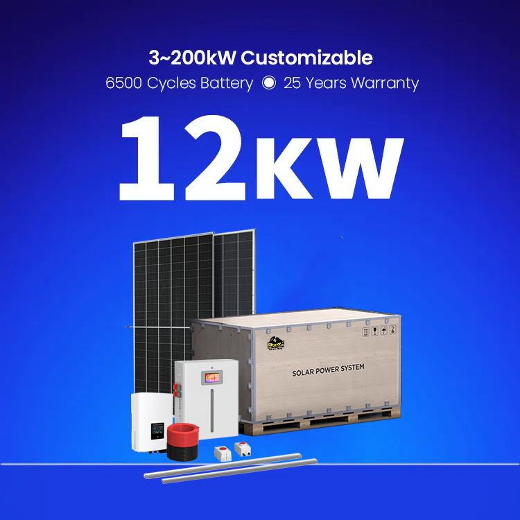 Híbrido On-Grid Off-Grid 5kw/10kw Sistema de Energia Solar Casa Kit de Painéis Solares Monocristalino Silício Policristalino Painéis de Silício