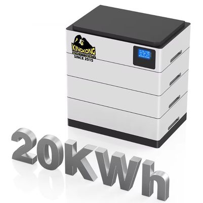OEM Sistema de armazenamento de energia solar para casa 48V 51.2V 400AH 20KWh Bateria LiFePO4 empilhada