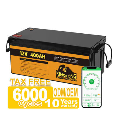 Pacote de bateria de lítio de alta capacidade 12V 200Ah 300Ah 400Ah para armazenamento de energia solar