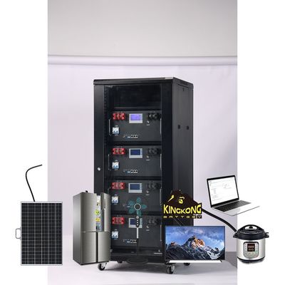 Instalado em rack 51.2V 120Ah 6Kwh 48V LiFePO4 Inverter Solar Sistema de armazenamento de energia
