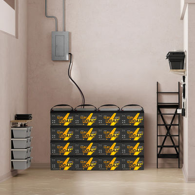 12V 12.8V 24V 48V Volt 100Ah 120Ah 200Ah 300Ah 400Ah Recarregável Lifepo4 Deep Cycle Li Lithium Ion Battery Pack Selado
